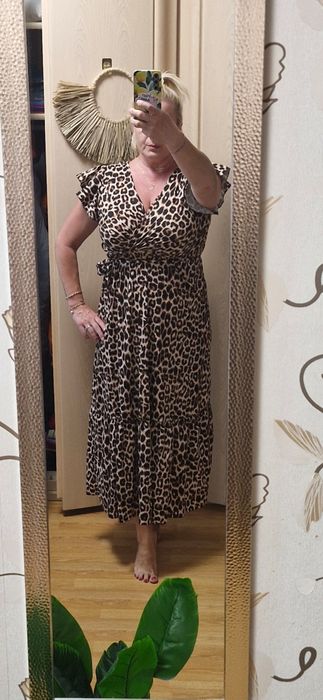 Rochie superba animal print mar 42 44