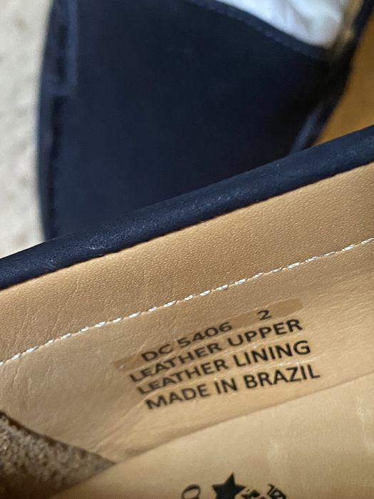 Кожаные мокасины из Бразилии. Размер 30 или 19см