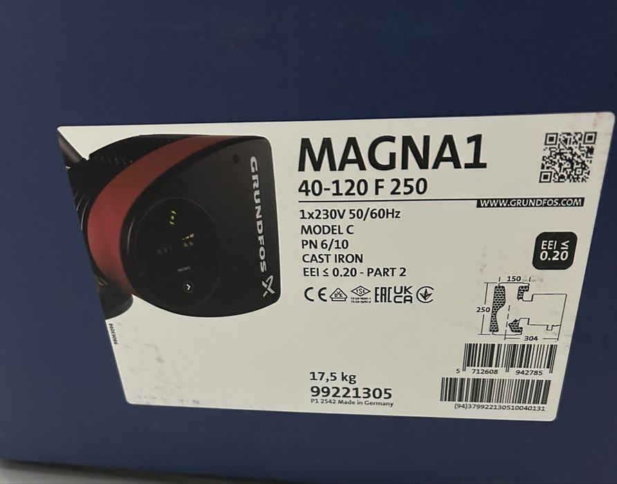 Pompa circulatie elctronica Grundfos Magna 1 , model 40-120 F 250