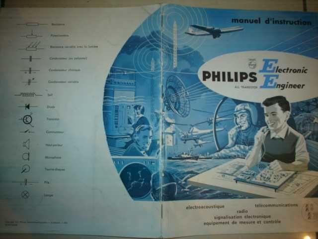 Radio AM PHILIPS Made in HOLLAND 1966, scheme tehnice pentru asamblare