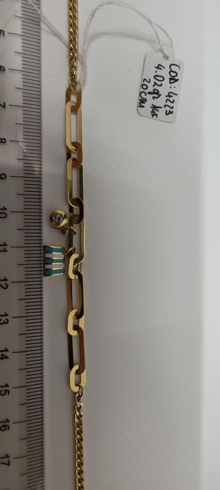 Brățară damă aur 14k Gr 4,02 lungime 20 cm cod unic 4223