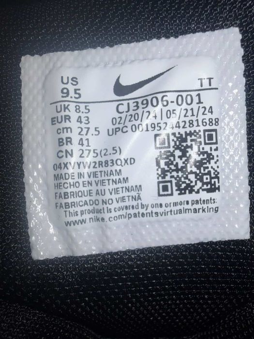 Nike Air Max 95 Triple Black - 40,41,42,43,44,45 46