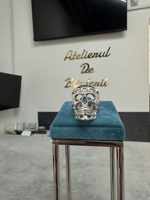 Inel Argint 925 Craniu Custom