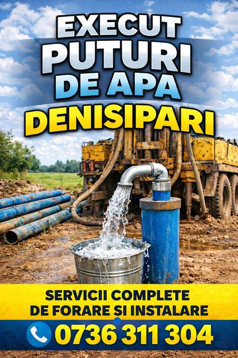 Foraje puturi  de apa ieftine