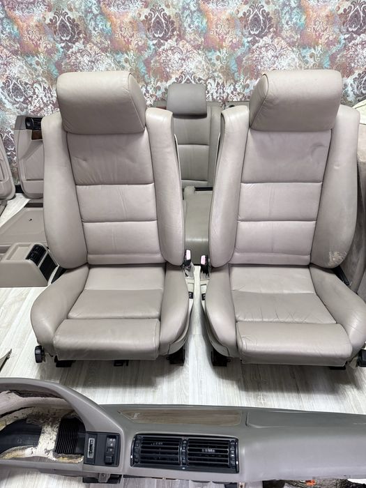 Бежевый салон на бмв е34