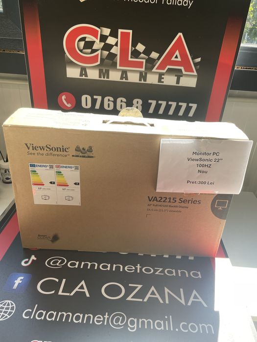 Amanet ozana vinde monitor Pc View sonic 22” 100HZ