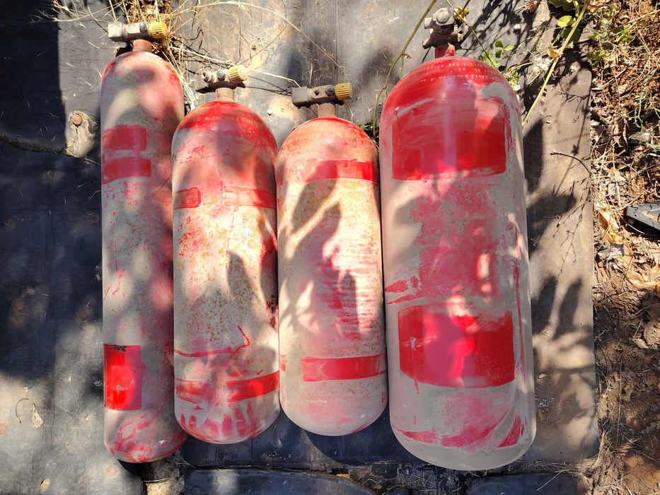 Метанови бутилки 3бр.