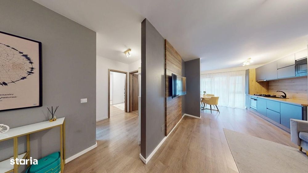 Apartament 3 camere, balcon mare, complet mobilat si utilat