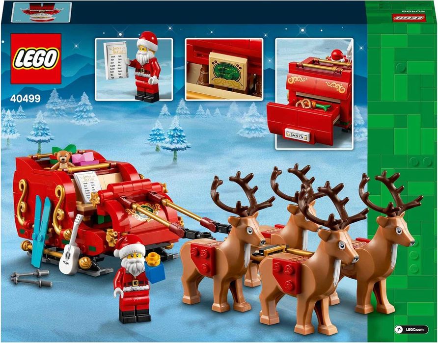 LEGO Лего Конструктор Шейната на Дядо Коледа 40499 343 части