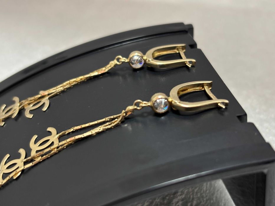 Дамски Златни Обеци- 14К (проба 585) /88€ на грам/