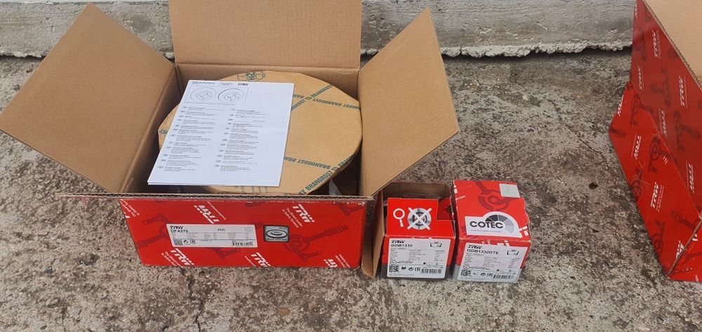 Нов заден спирачен комплект TRW VW, Audi, Skoda