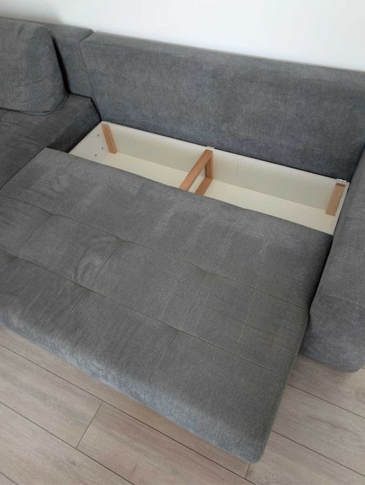 Canapea modulară extensibilă cu ladă – stare foarte bună