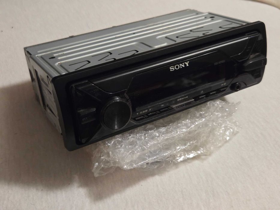 Радио MP3 Плеър за кола Sony DSXA210UI, 4 x 55 W, USB, AUX, Червено