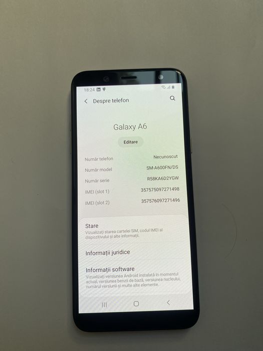 Samsung A6 foarte bine pastrat