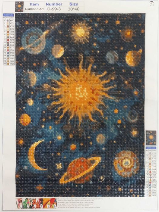 Tablouri decorative realizate tehnica cu diamond painting.