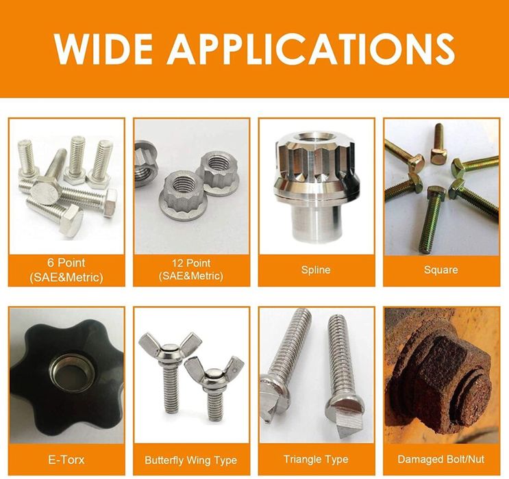 Вложки тип “Gear Lock” 1/2” 19части