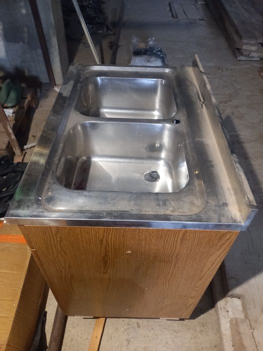 Chiuveta dubla din inox fără baterie