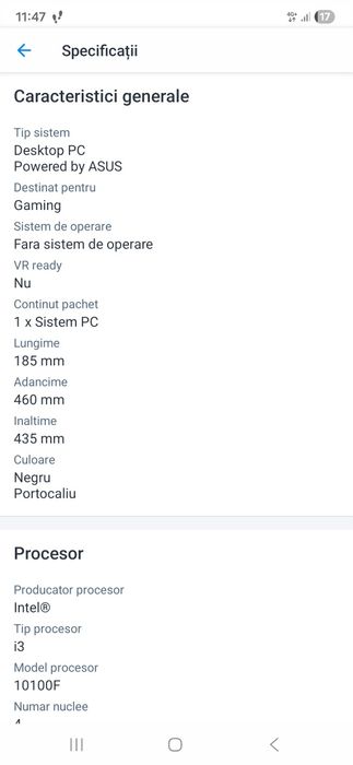 VAND Sistem Desktop PC Gaming Serioux Powered by ASUS