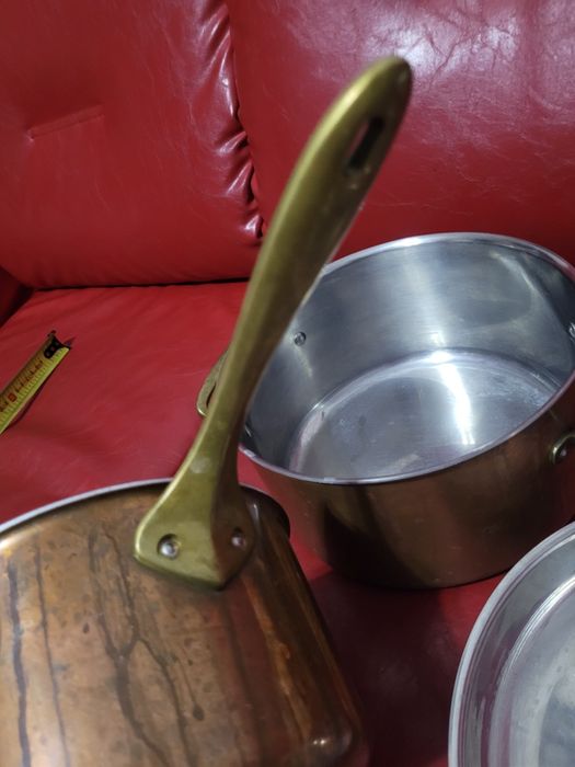 Oale/cratiță profesioanale din cupru cu interiorul inox