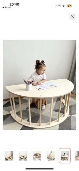 Деревянная арка качалка