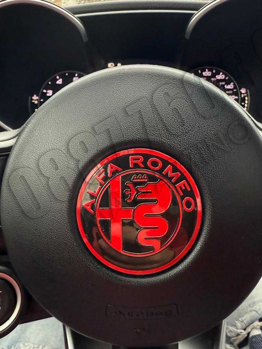 Емблема за Волан Алфа Ромео Джулия Стелвио 56 мм. Alfa Romeo Giulia Stelvio