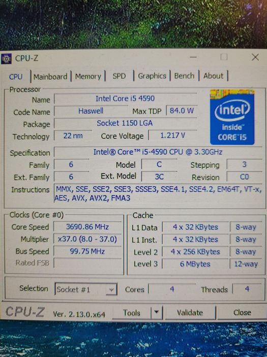 Kit MB Gigabyte GA-H81M-DS2,Rev.3.0,Intel i5 4590,8Gb DDR3 1600Mhz,imp