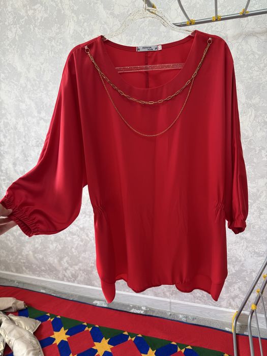 Атласная блуза вечерний