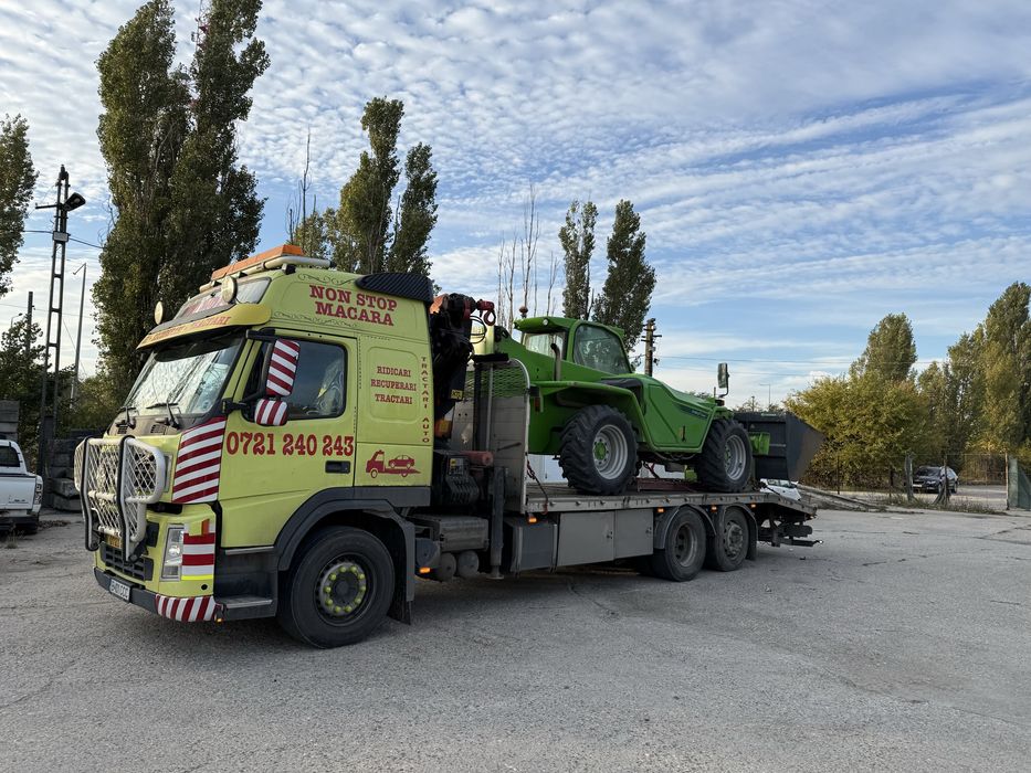 Volvo Fm platforma cu macara