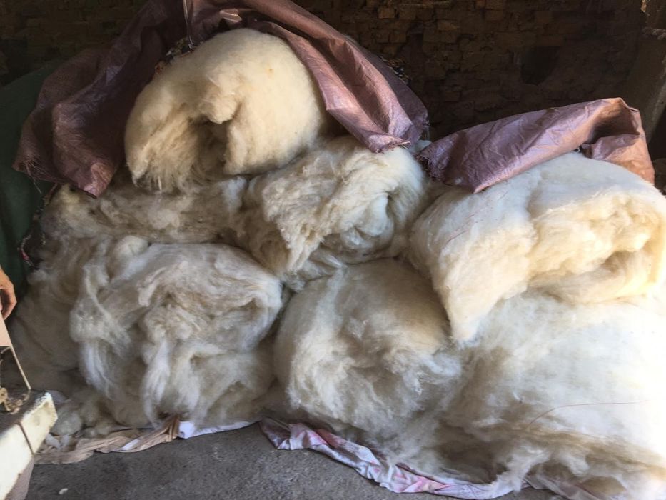 Шерсть прочёсанная для одеяла