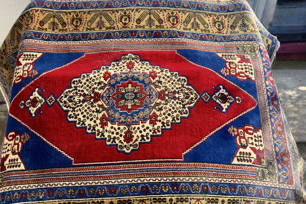 Covor Turcesc Manual Taspinar - Lână Naturală - 219x155 cm