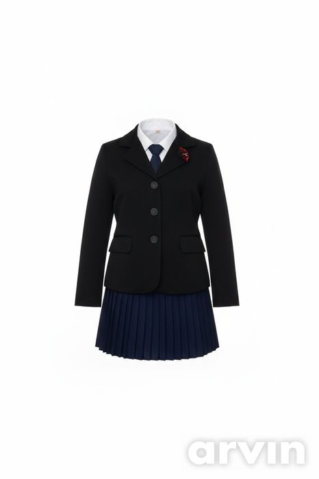 Комплект детски официални обувки, сако,риза и пола