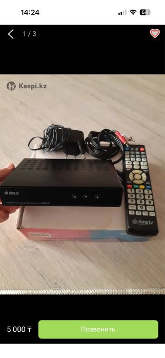 Alma TV спутник барлық комплект сатылады