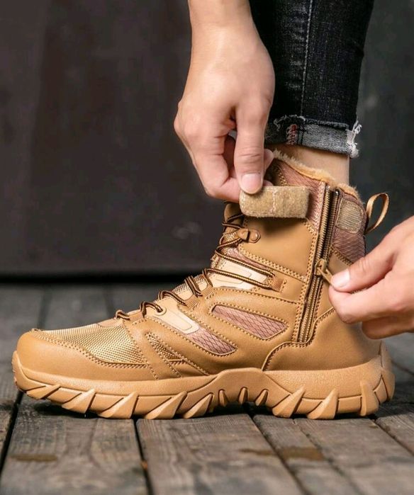 Нови мъжки кубинки каки  непромокаеми здрави ботуши тактически 45/46/4