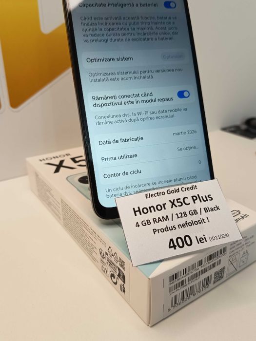 Honor X5C Plus 4GB RAM/128GB/Midnight Black/Produs nefolosit! ID11024