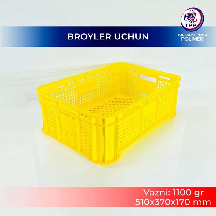 Пластиковые Оборотные ящики | Plastik yashiklar tara