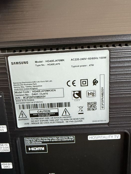 Телевизор Самсунг- Samsung 40” Full HD LED TV – HG40EJ470MKXEN