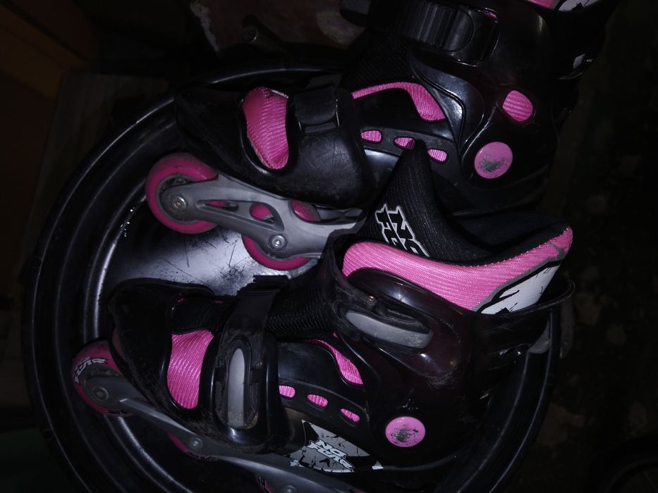 Ролери. Детски комплект с наколенките.