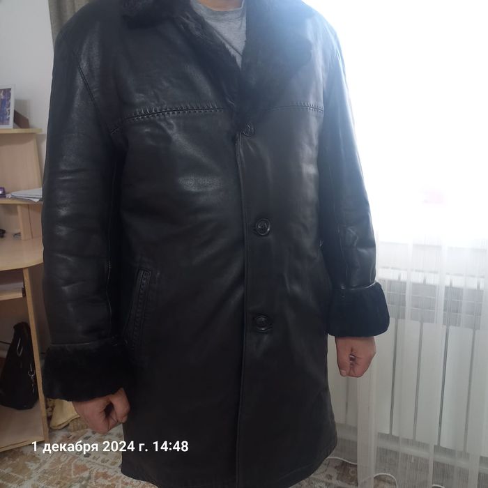 Дубленка бу чисто натуралка 54 размер