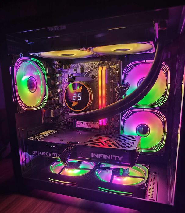 NOU-UNITATE PC SistemGAMING,AMD Ryzen 7 5700,32gb DDR4,RTX 5060,ssd1TB