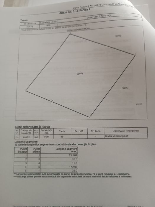 Reducere 25% - Teren 1217mp,dublă deschidere situat in Magurele-Alunișu,Ilfov Preț vechi: 42.595 35 €/mp/PREȚ NOU: 31.945 € doar 26,25 €/mp