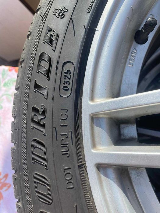 Jante PLATIN 5X112 cauciucuri 255/45/R17 M+S noi dot 2025
