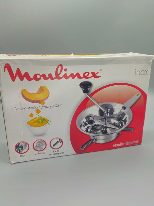 Ръчна мелачка за зеленчуци Moulinex Inox с 2 решетки!