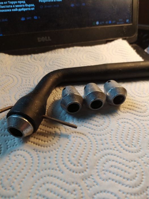 Секретни гайки М 12--1.25 мм със ключа  комплект за автом. джанти-нови