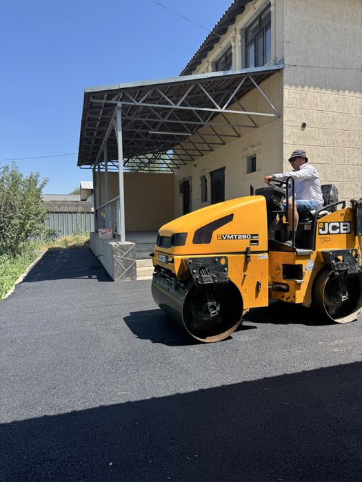 Асфальтирование. Укладка асфальта.