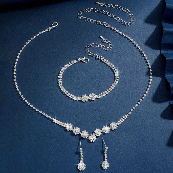 Сватбен комплект, бал, колие гривна и обеци комплект