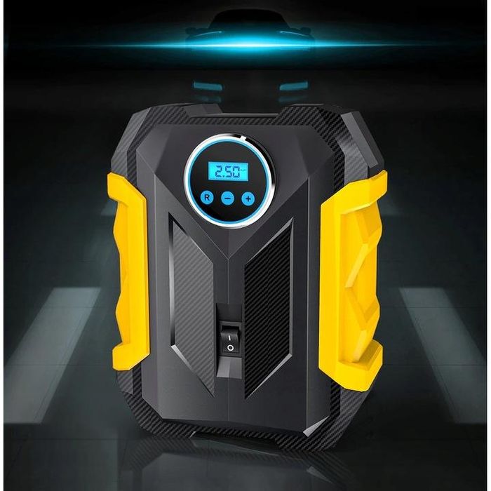 Компресор за гуми №3740-1 Мини компресор 140W дигитален DC12V