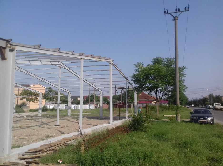 Hale  ferme  structuri  metalice  din profile  ipe și din țeava