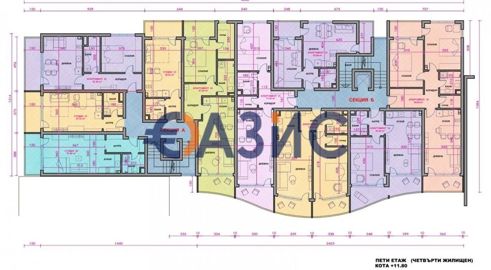 Студия в новострояща се сграда на първа линия с гледка море в Поморие,