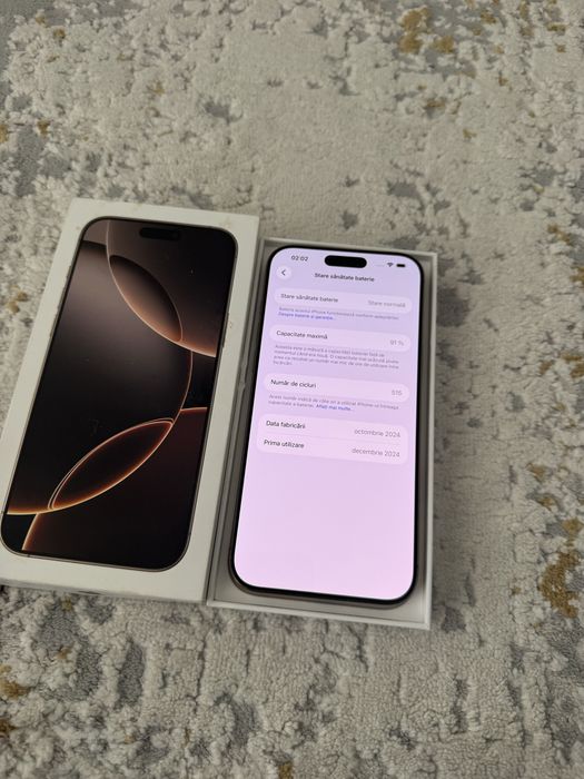 Iphone 16 Pro Max 256 GB Desert Titanium -Impecabil-