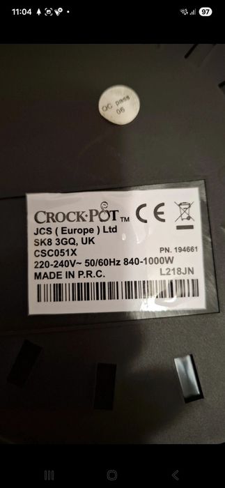 CrockPot semi-defect cu oala
